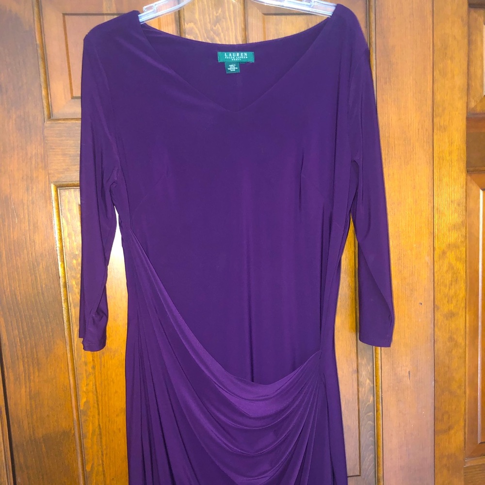 Beautiful well made Laura Ashley plum dress
